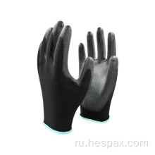 Hespax бесшовные вязаные PU Gloves Электронный сад сборки